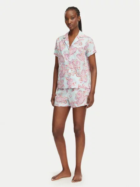 LAUREN RALPH LAUREN Pižama LAUREN RALPH Svetlo modra