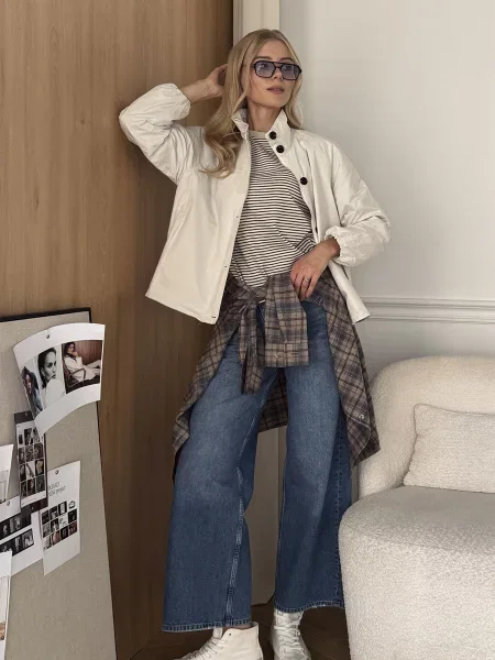 Широкі джинси YUKI блакитний