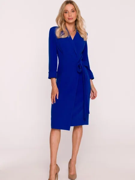 Rochie tip cămașă Stylove plic albastru