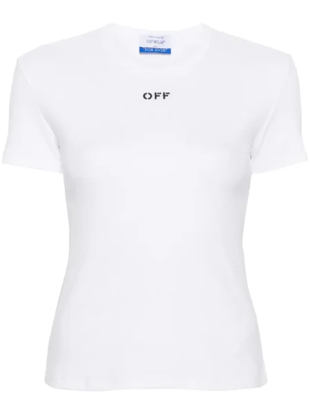 OFF-WHITE Tricou alb