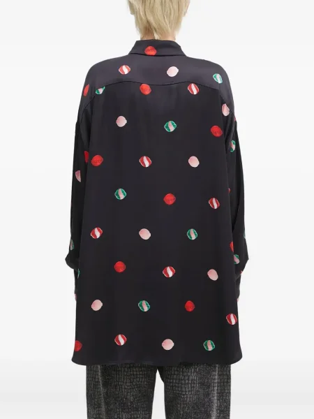 Cămașă Fiorucci cu imagine negru