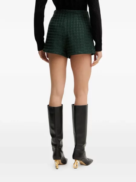 Pantaloni scurți Armani Exchange cu model herringbone verde