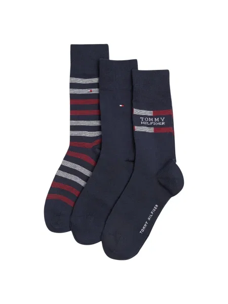 Чорапи Tommy Hilfiger 3 чифта тъмносиньо синьо