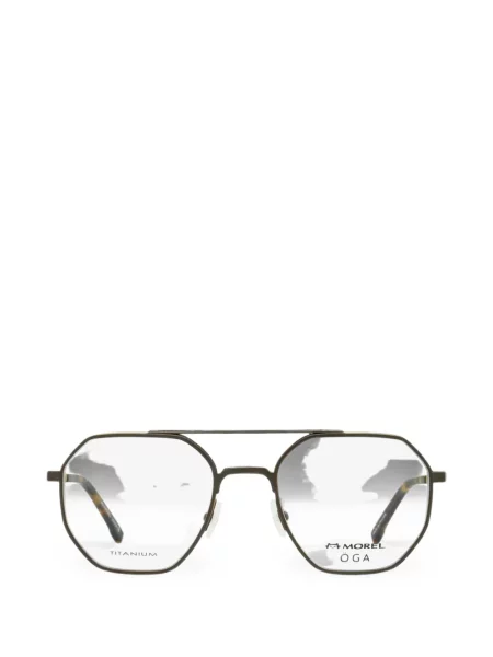 Ochelari de soare Morel cu imprimeu geometric maro