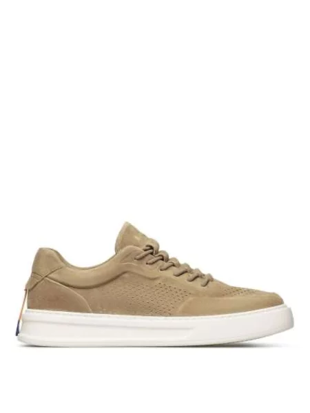 Sneakersy Barracuda skórzane beżowe