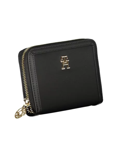 Duży portfel Tommy Hilfiger elegancki czarny