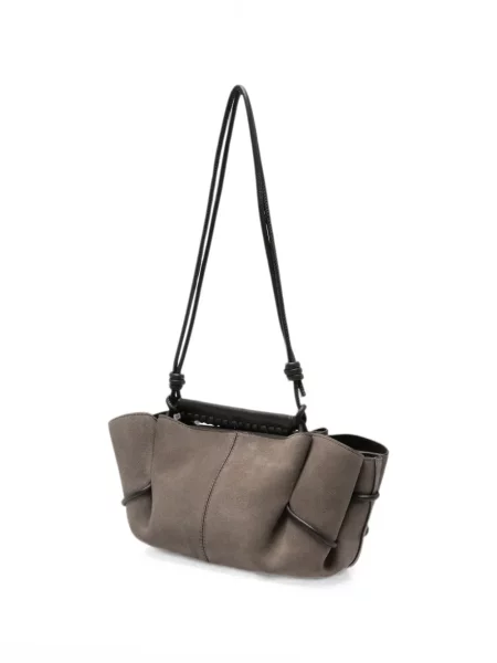 Geantă shopper Hereu din piele de căprioară gri