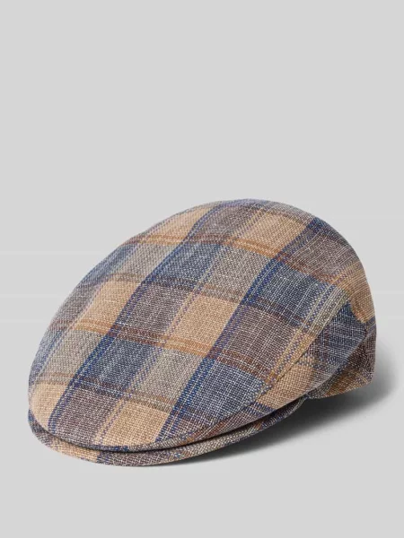 Czapka typu kaszkiet z mieszanki lnu i bawełny Müller Headwear beżowa