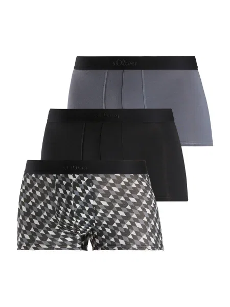 S.Oliver Boksarice greige / svetlo siva črna