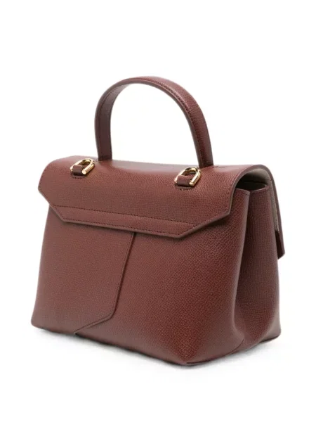 Geantă shopper Emporio Armani din piele maro