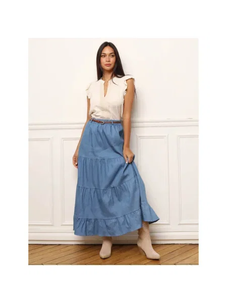 Fustă La Modeuse albastru