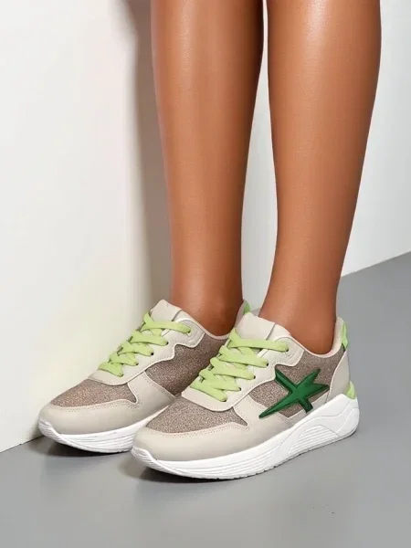 Sneakerși Resti alb