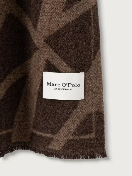 Marc O'Polo fular de damă din lână maro