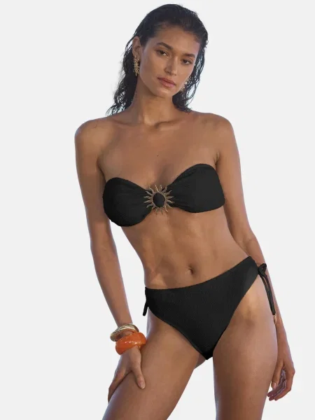 Love & roses Sutien costum de baie negru