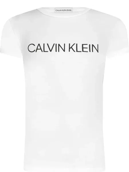 Calvin Klein Jeans Póló Regular Fit fehér