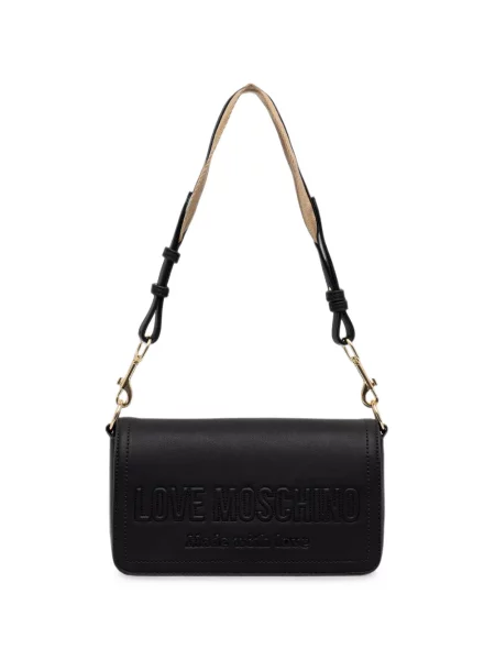 Geantă Love Moschino cu autograf negru