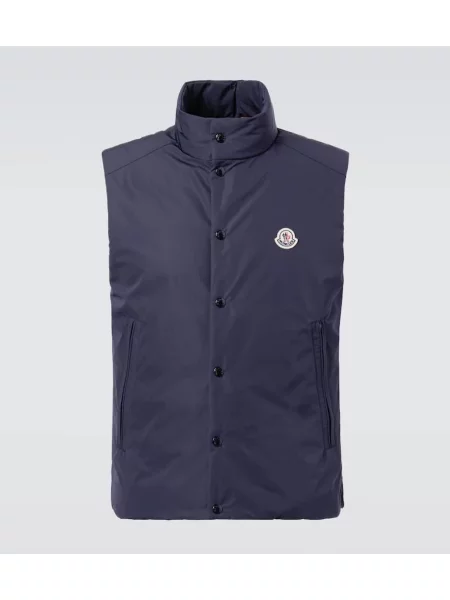 Puh brezrokavnik Moncler modra