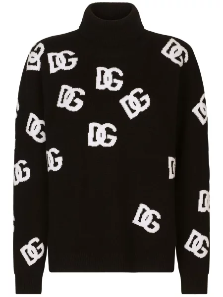 Pulover Dolce & Gabbana de lână negru