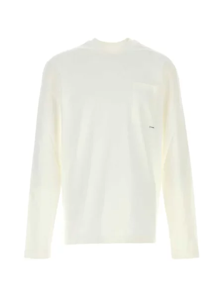 Lung tricou Jil Sander alb