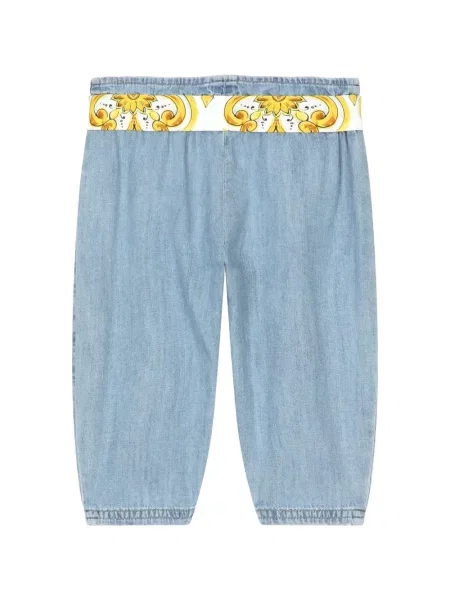 Spodnie dziecięce Dolce And Gabbana niebieskie