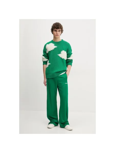 Sweter Fiorucci wełniany zielony