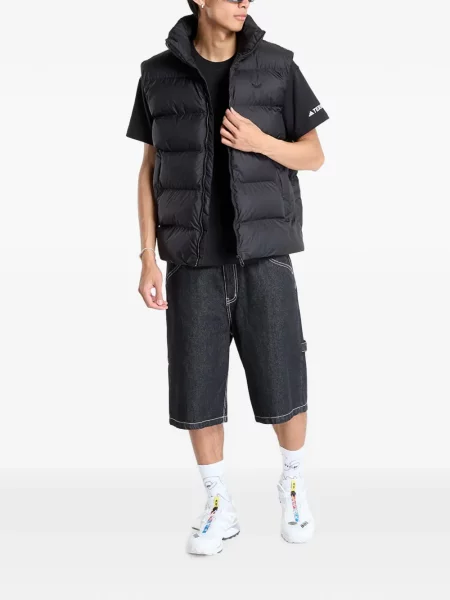 Pantaloni scurți Adidas cu imagine cu model leopard negru