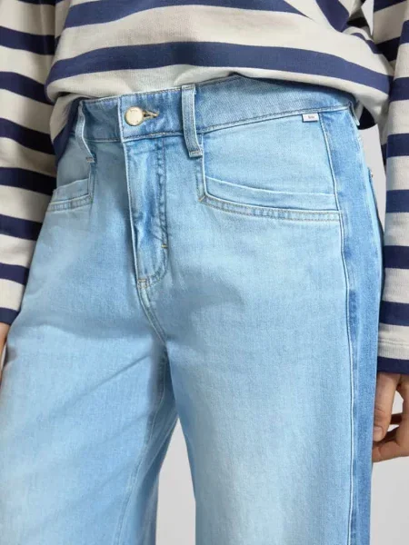 Jeansy w kroju wide fit model Morgan' Brax błękitny