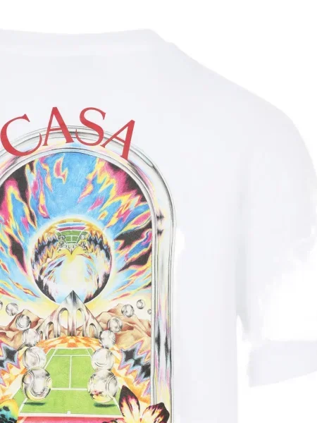 Tricou Casablanca cu imagine alb