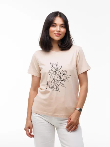 Футболка Наталюкс бежевий