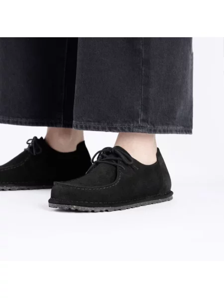 Półbuty Birkenstock zamszowe czarne