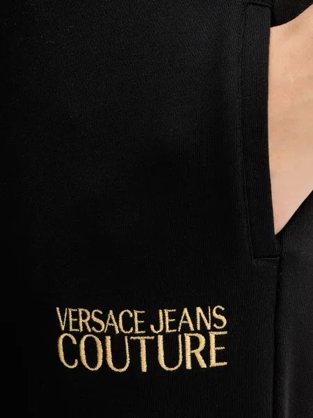 Спортивні штани Versace Jeans Couture з аплікацією чорний