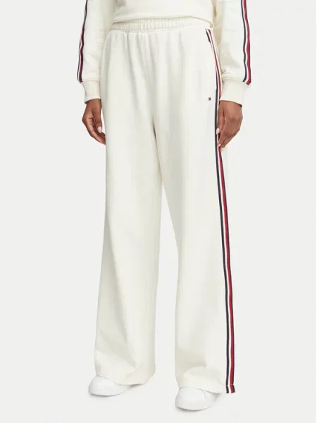 Tommy Hilfiger Melegítő alsó Krém Wide Leg