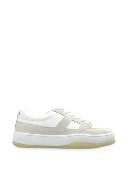 Δερμάτινα μακρύς sneakers Diesel λευκό