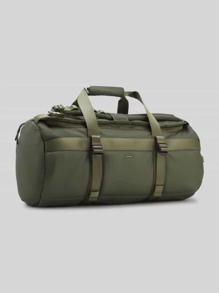 Torba weekendowa z paskami plecaka model AYDEN_HOLDALL' Hugo oliwkowa