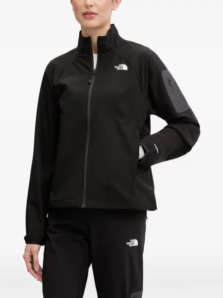 Geacă The North Face cu imagine negru