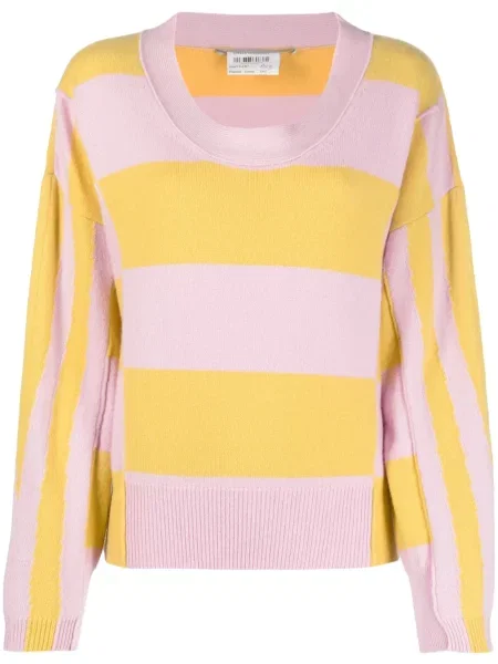 Pulover Stella Mccartney cu dungi cu imagine roz