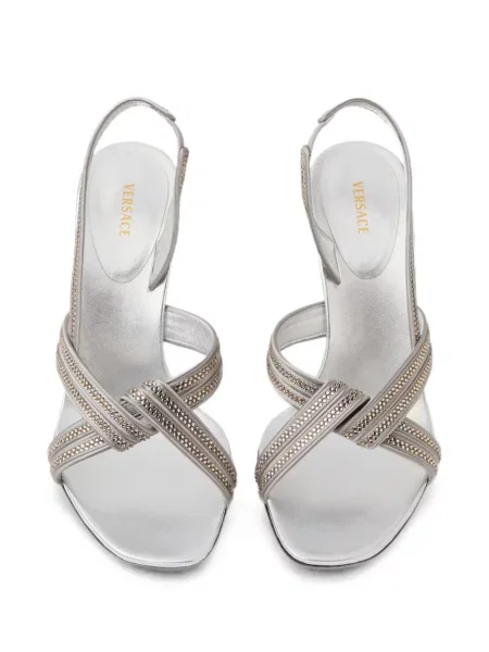 Sandale Versace din satin