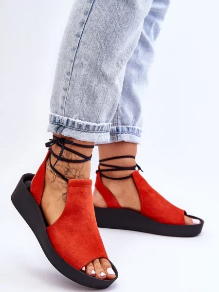 Semišové sandály Zazoo černé