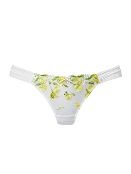 VIVANCE by LASCANA Tanga galben citron / verde alb