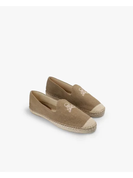 Scalpers Espadrilky Skull tmavošedá / šedobiela