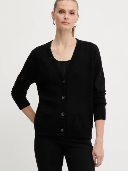 Silvian Heach cardigan din amestec de lână MATHIS negru