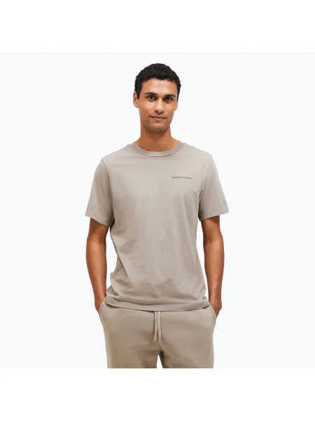 Tricou pentru bărbați Peak Performance Original Small Logo Tee avid beige bej