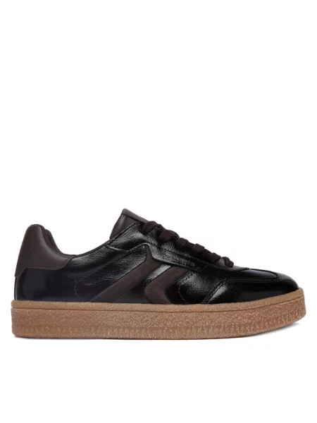 Sneakersy Tamaris brązowe