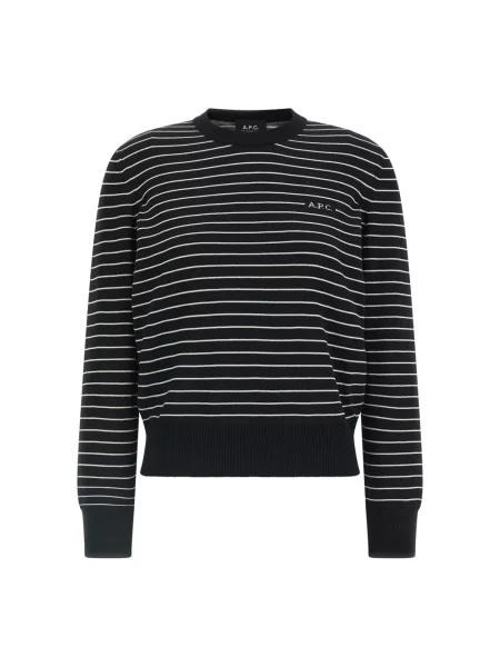 Dzianinowy sweter A.p.c. czarny