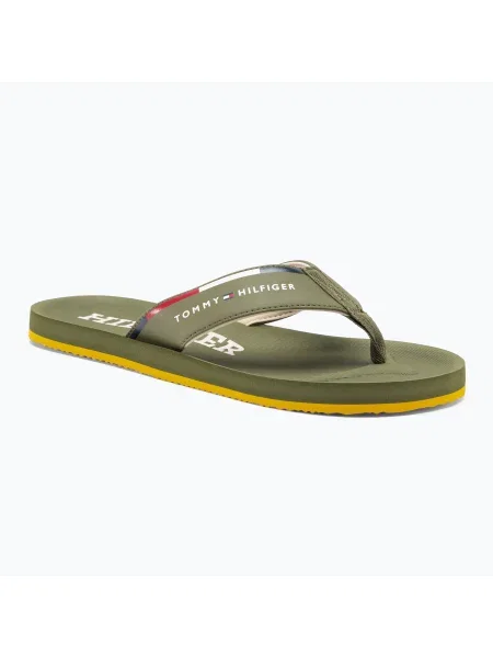 Мъжки джапанки Tommy Hilfiger Comfort Beach Sandal military green зелено