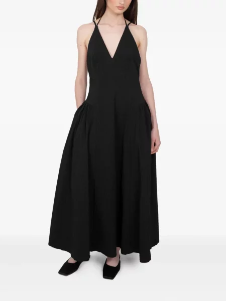 Rochie Rxquette plisată de costum negru