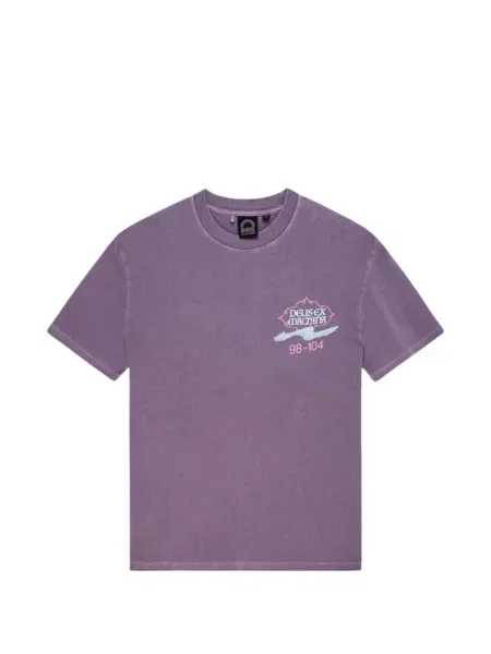 Tricou Deus Ex Machina cu imagine violet