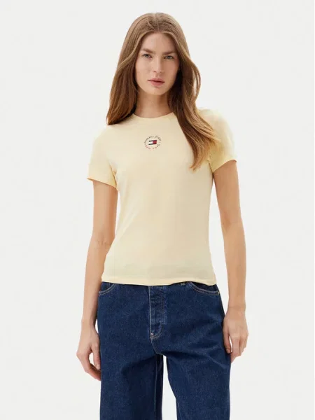 Tričko Tommy Jeans žluté