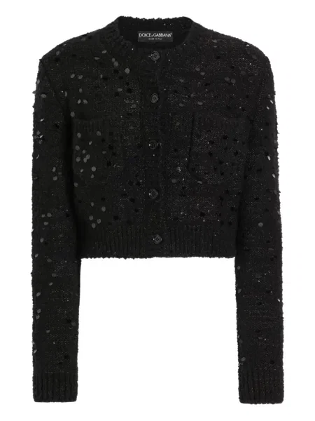 Cardigan Dolce & Gabbana cu paiete negru