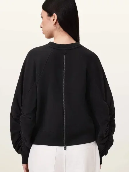 AllSaints bluza METALLO DANA z nadrukiem czarny